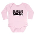 thumbnail image 1 of CafePress - My Big Sister Rocks Body Suit - Long Sleeve Cotton Baby Bodysuit, 1 of 4