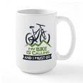 thumbnail image 1 of CafePress - My Bike Is Calling Large Mug - 15 oz Ceramic Large White Novelty Mug, 1 of 6