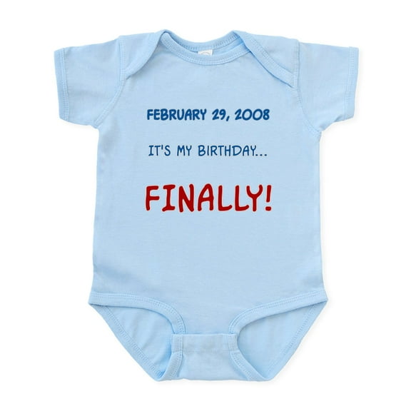 CafePress - My Birthday... FINALLY Infant Bodysuit - Baby Light Bodysuit, Size Newborn - 24 Months