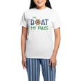 thumbnail image 1 of CafePress - My Boat Rules Pajamas - Women's Short Sleeve Print T-Shirt and Pants Light Cotton Pajama Set, 1 of 7