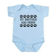 thumbnail image 1 of CafePress - My Brother Has Paws Body Suit - Baby Light Bodysuit, Size Newborn - 24 Months, 1 of 4
