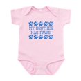 thumbnail image 1 of CafePress - My Brother Has Paws Body Suit - Baby Light Bodysuit, Size Newborn - 24 Months, 1 of 4