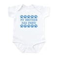 thumbnail image 1 of CafePress - My Brother Has Paws Body Suit - Baby Light Bodysuit, Size Newborn - 24 Months, 1 of 4