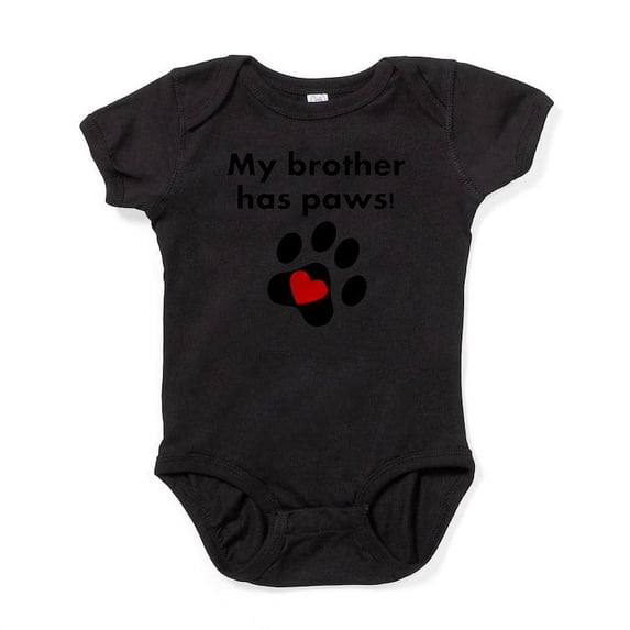 CafePress - My Brother Has Paws Body Suit - Cute Infant Bodysuit Baby Romper - Size Newborn - 24 Months