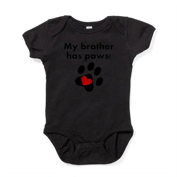 CafePress - My Brother Has Paws Body Suit - Cute Infant Bodysuit Baby Romper - Size Newborn - 24 Months