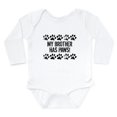 thumbnail image 1 of CafePress - My Brother Has Paws Body Suit - Long Sleeve Cotton Baby Bodysuit, 1 of 4