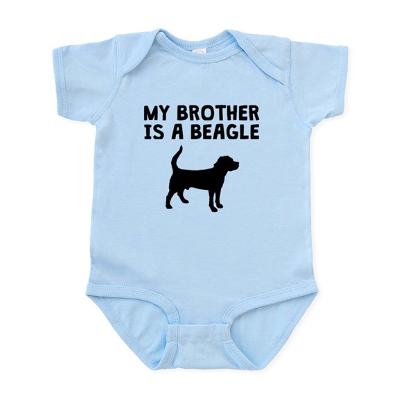 CafePress - My Brother Is A Beagle Body Suit - Baby Light Bodysuit, Size Newborn - 24 Months