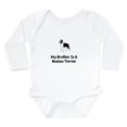 thumbnail image 1 of CafePress - My Brother Is A Boston Terrier Body Suit - Long Sleeve Cotton Baby Bodysuit, 1 of 4