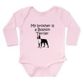 thumbnail image 1 of CafePress - My Brother Is A Boston Terrier Body Suit - Long Sleeve Cotton Baby Bodysuit, 1 of 4