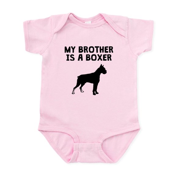 CafePress - My Brother Is A Boxer Body Suit - Baby Light Bodysuit, Size Newborn - 24 Months