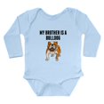 thumbnail image 1 of CafePress - My Brother Is A Bulldog Body Suit - Long Sleeve Cotton Baby Bodysuit, 1 of 4