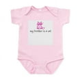 thumbnail image 1 of CafePress - My Brother Is A Cat Pink Infant Creeper - Baby Light Bodysuit, Size Newborn - 24 Months, 1 of 4
