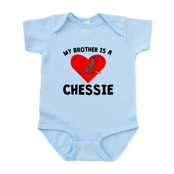 CafePress - My Brother Is A Chessie Body Suit - Baby Light Bodysuit, Size Newborn - 24 Months