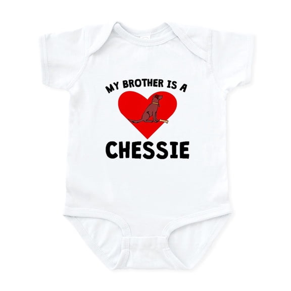 CafePress - My Brother Is A Chessie Body Suit - Baby Light Bodysuit, Size Newborn - 24 Months