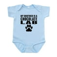 thumbnail image 1 of CafePress - My Brother Is A Chocolate Lab Body Suit - Baby Light Bodysuit, Size Newborn - 24 Months, 1 of 4