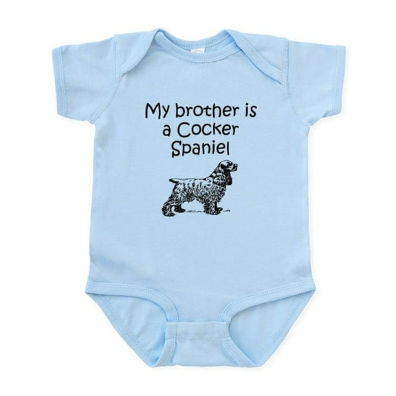 CafePress - My Brother Is A Cocker Spaniel Body Suit - Baby Light Bodysuit, Size Newborn - 24 Months
