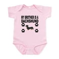 thumbnail image 1 of CafePress - My Brother Is A Dachshund Body Suit - Baby Light Bodysuit, Size Newborn - 24 Months, 1 of 4