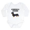 thumbnail image 1 of CafePress - My Brother Is A Dachshund Body Suit - Long Sleeve Cotton Baby Bodysuit, 1 of 4