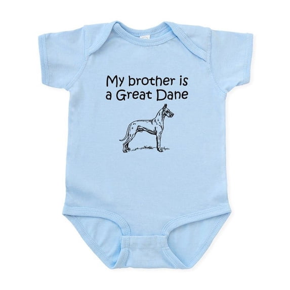 CafePress - My Brother Is A Great Dane Body Suit - Baby Light Bodysuit, Size Newborn - 24 Months