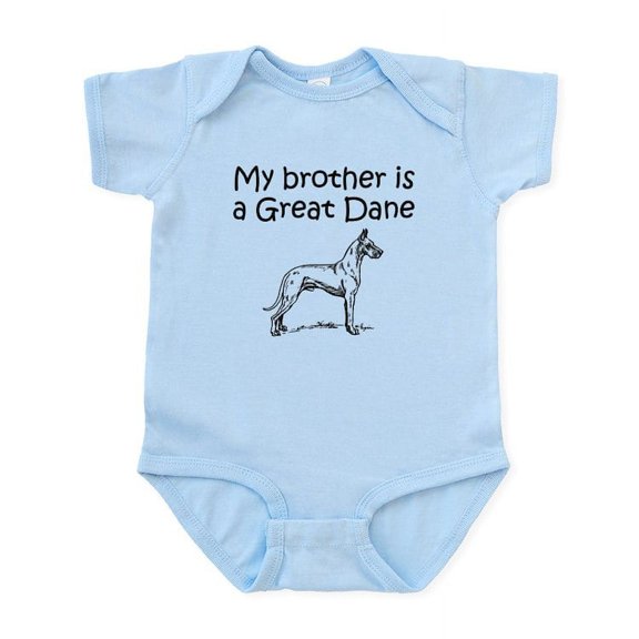 CafePress - My Brother Is A Great Dane Body Suit - Baby Light Bodysuit, Size Newborn - 24 Months