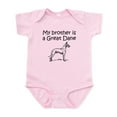 thumbnail image 1 of CafePress - My Brother Is A Great Dane Body Suit - Baby Light Bodysuit, Size Newborn - 24 Months, 1 of 4
