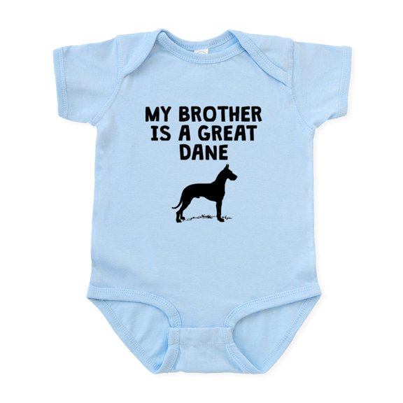 CafePress - My Brother Is A Great Dane Body Suit - Baby Light Bodysuit, Size Newborn - 24 Months