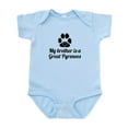thumbnail image 1 of CafePress - My Brother Is A Great Pyrenees Body Suit - Baby Light Bodysuit, Size Newborn - 24 Months, 1 of 4