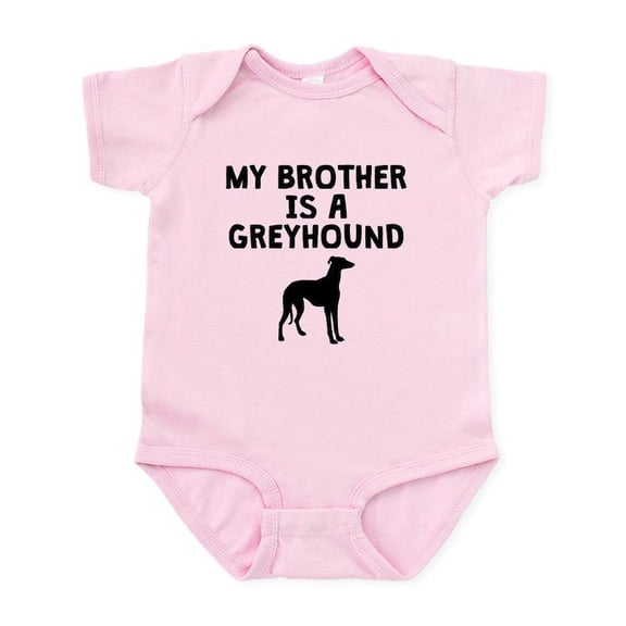 CafePress - My Brother Is A Greyhound Body Suit - Baby Light Bodysuit, Size Newborn - 24 Months