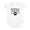 thumbnail image 1 of CafePress - My Brother Is A Springer Spaniel Body Suit - Baby Light Bodysuit, Size Newborn - 24 Months, 1 of 4