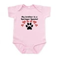 thumbnail image 1 of CafePress - My Brother Is A Springer Spaniel Body Suit - Baby Light Bodysuit, Size Newborn - 24 Months, 1 of 4