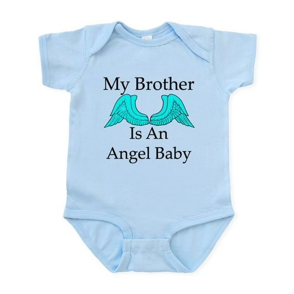 CafePress - My Brother Is An Angel Baby Infant Bodysuit - Baby Light Bodysuit, Size Newborn - 24 Months