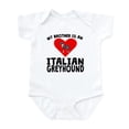 thumbnail image 1 of CafePress - My Brother Is An Italian Greyhound Body Suit - Baby Light Bodysuit, Size Newborn - 24 Months, 1 of 4