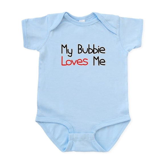 CafePress - My Bubbie Loves Me Baby Onesie - Baby Light Bodysuit, Size Newborn - 24 Months