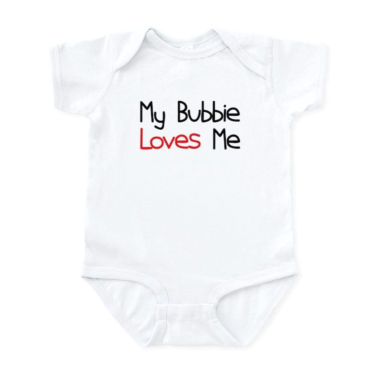 CafePress - My Bubbie Loves Me Baby Onesie - Baby Light Bodysuit, Size Newborn - 24 Months