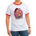 thumbnail image 1 of CafePress - My Cat Is My Valentine T Shirt - 100% Cotton Ringed T-Shirt, 1 of 4