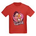 thumbnail image 1 of CafePress - My Cat Is My Valentine T Shirt - Dark T-Shirt Kids XS-XL, 1 of 4
