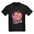 thumbnail image 1 of CafePress - My Cat Is My Valentine T Shirt - Dark T-Shirt Kids XS-XL, 1 of 4