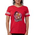 thumbnail image 1 of CafePress - My Cat Is My Valentine T Shirt - Womens Football Shirt, 1 of 4