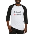 thumbnail image 1 of CafePress - My Classroom Is NOT A Democracy! Baseball Jersey - Cotton Baseball Jersey, 3/4 Raglan Sleeve Shirt, 1 of 4