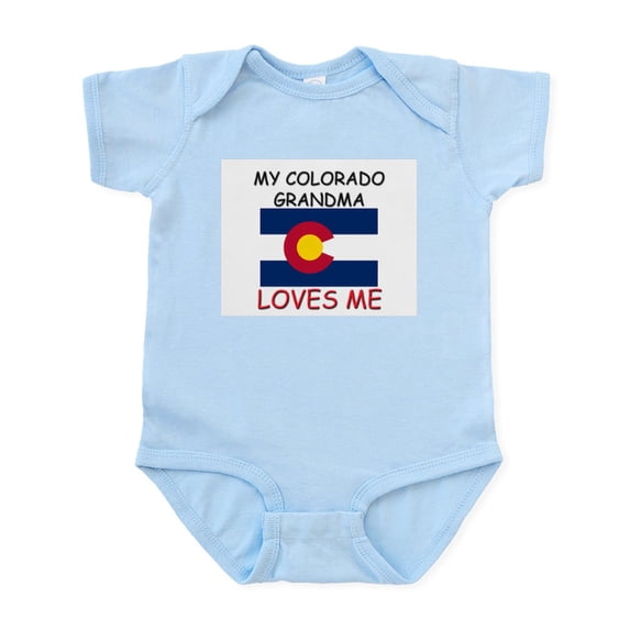 CafePress - My Colorado Grandma Loves Me Infant Bodysuit - Baby Light Bodysuit, Size Newborn - 24 Months