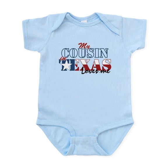 CafePress - My Cousin In TX Baby Light Bodysuit - Baby Light Bodysuit, Size Newborn - 24 Months