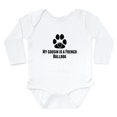 thumbnail image 1 of CafePress - My Cousin Is A French Bulldog Body Suit - Long Sleeve Cotton Baby Bodysuit, 1 of 4