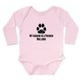 thumbnail image 1 of CafePress - My Cousin Is A French Bulldog Body Suit - Long Sleeve Cotton Baby Bodysuit, 1 of 4