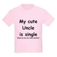 thumbnail image 1 of CafePress - My Cute Uncle Is Single T Shirt - Light T-Shirt Kids XS-XL, 1 of 4