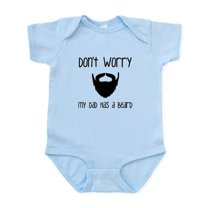 CafePress - My Dad Has A Beard Body Suit - Baby Light Bodysuit, Size Newborn - 24 Months