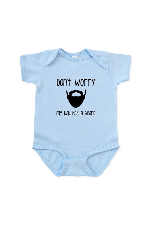 - My Dad Has A Beard Body Suit - Baby Light Bodysuit, Size Newborn - 24 Months