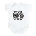 thumbnail image 1 of CafePress - My Dad Has Better Tattoos Than Your Dad Body Suit - Baby Light Bodysuit, Size Newborn - 24 Months, 1 of 4