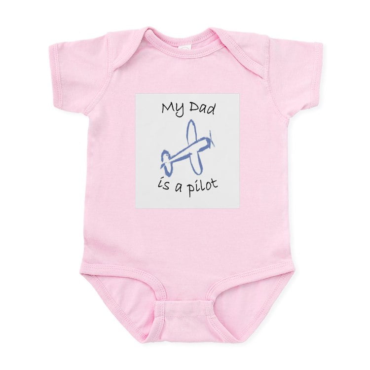 CafePress My Dad Is A Pilot Airplane Infant Bodysuit Baby
