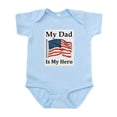 thumbnail image 1 of CafePress - My Dad Is My Hero Military Infant Bodysuit - Baby Light Bodysuit, Size Newborn - 24 Months, 1 of 4