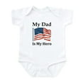 thumbnail image 1 of CafePress - My Dad Is My Hero Military Infant Bodysuit - Baby Light Bodysuit, Size Newborn - 24 Months, 1 of 4